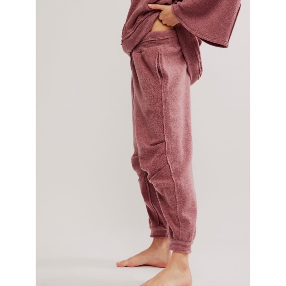 NWT FREE PEOPLE (2PC) Day Off Pullover/Fleece Jogger Set Wild Ginger SZ: M - Picture 9 of 13